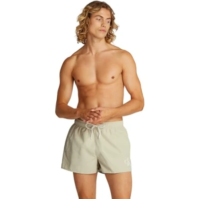 Afbeelding van Calvin Klein Swimwear Drawstring Zwemshorts, Heren, Maat: Large, Pelican