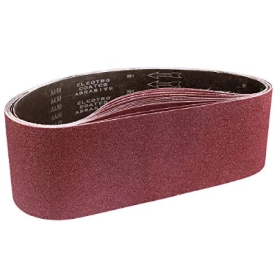 Afbeelding van STEBRUAM Schuurbanden 150 x 1220 mm, schuurband set van 1 korrel 80/120/150/240/400 voor bandschuurmachine, schuren, vijlen, slijpen en ontroesten (5 stuks)