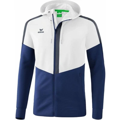 Afbeelding van Erima Squad trainingsjack met capuchon wit/new navy/slate grey 34 / 140
