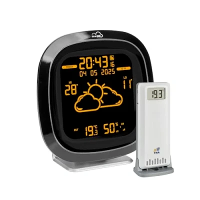 Afbeelding van TFA Dostmann TFA.me ID 04 35.8102 Weerstation met wifi, design, professionele weersvoorspelling door Wetter.com 4 dagen, incl. draadloze buitenzender, versch. displaykleuren, online portaal,