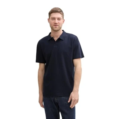 Afbeelding van TOM TAILOR Poloshirt met stretch aandeel voor heren, 10668 Sky Captain Blue, M