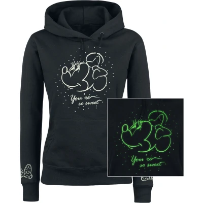 Afbeelding van Mickey &amp; Minnie Mouse So Sweet Trui met capuchon zwart S