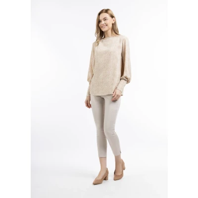 Afbeelding van Blouse shirt DREIMASTER M / Licht Beige Wit 100% Polyester