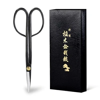 Afbeelding van Wazakura Bonsai Schaar Twig Model, Koolstofstaal, 210 mm Made in Japan voor het Snoeien van Takken, Bladeren, Wortels en Scheuten.
