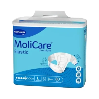 Afbeelding van Molicare Premium Slip Elastic 6 druppels Large 1 pak van 30 stuks