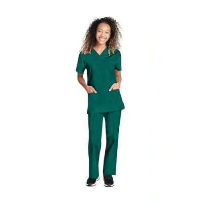 Afbeelding van Cherokee Uniform Kasack met V hals en broek Unisex Originals Line maat S, Kleur jagergroen, 18223