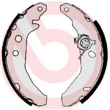 Afbeelding van Brembo Remschoen set S 24 516