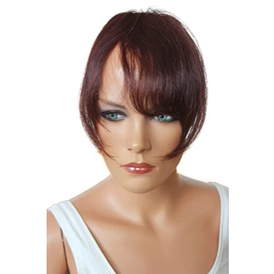 Afbeelding van CAISHA 100% ECHT Haar Pony Menselijk Haarstukje Haarverdikking Haarverlenging Roodbruin H313h