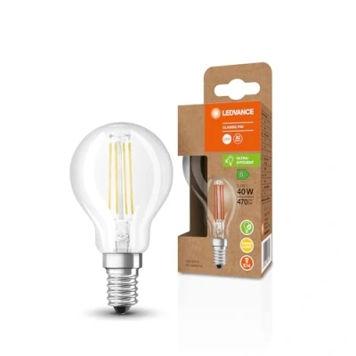 Afbeelding van Ledvance Classic Superior LEDbulb E14 Peer Filament Helder 2.5W 470lm 827 Zeer Warm Wit Vervangt 40W