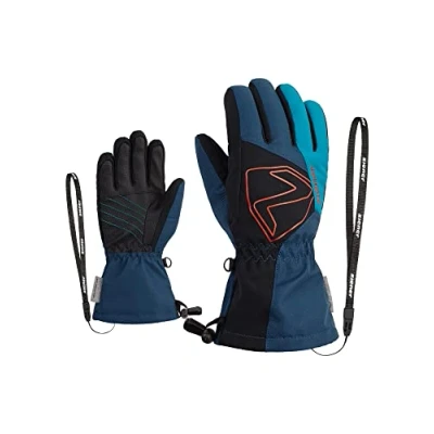 Afbeelding van Ziener Kinderen Laval Skihandschoenen/wintersport waterdicht, extra warm, wol, hale navy stru, 4