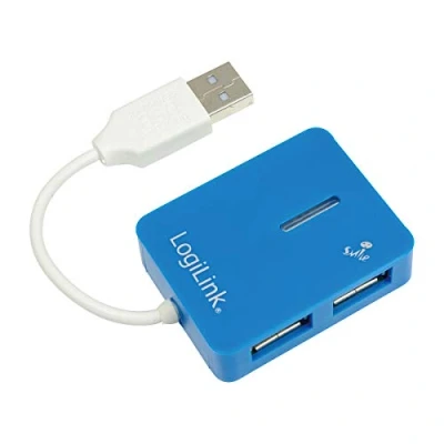 Afbeelding van USB 2.0 Hub Smile 4 Port x Hi Speed USB, blauw, UA 0136