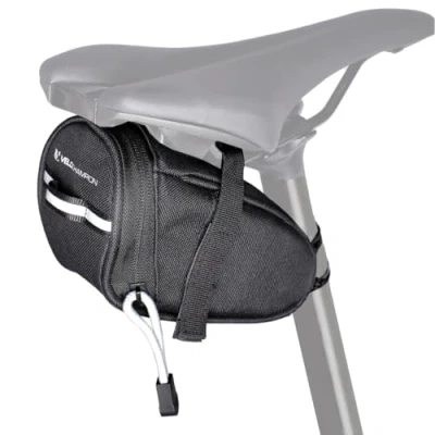Afbeelding van VeloChampion Kleine zadeltas, 1 liter inhoud, fietszadeltas, draagbare, reflecterende fietstas