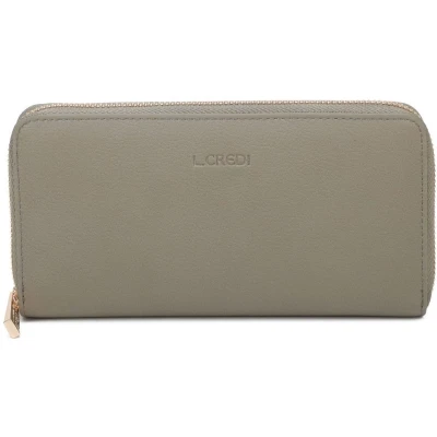 Afbeelding van L.CREDI Portemonnee Polly Zip Around Wallet Khaki Kaki