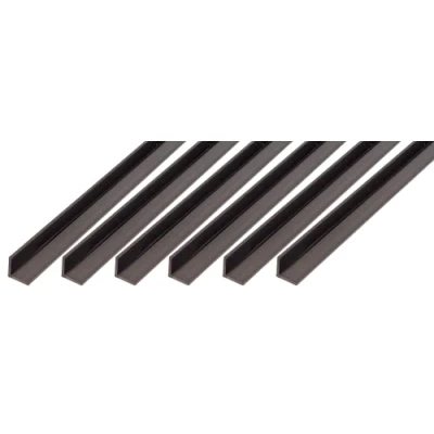 Afbeelding van GAH Alberts 499037 485078 hoekprofiel kunststof, zwart, 1000 x 30 mm set van 6