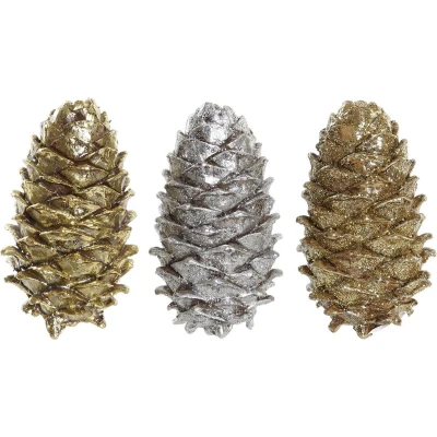 Afbeelding van Kerstversiering DKD Home Decor ananas Hars (13 x 7,5 cm) (3) (3 Stuks)