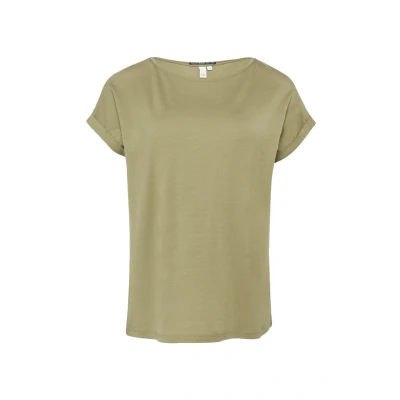 Afbeelding van Loose fit shirt in lyocellmix, olijfgroen, M