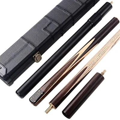 Afbeelding van CUESOUL Klassieke Handgemaakte 57 Palissander 3/4 Stuk Snooker Cue met Zwarte Case en Aluminium Telescoop Extension CSSC014