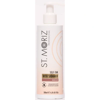 Afbeelding van St. Moriz Self Tan With Shimmer Medium 200ml