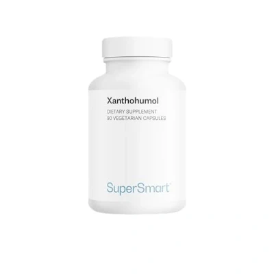Afbeelding van Supersmart Xanthohumol 50 mg Extract van Hopbloem, gestandaardiseerd op 10% Antioxidant supplement Bevordert slaperigheid &amp; kalmeert prikkelbaarheid Non GMO Glutenvrij 90 Vegetarische Capsules