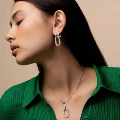 Afbeelding van TI SENTO ketting 34001ST Zilveren dames Maat 42