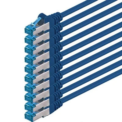Afbeelding van 1aTTack 3m Cat6 Cat6a Lan RJ45 8P8C 10Gbps Blauw 10 stuks