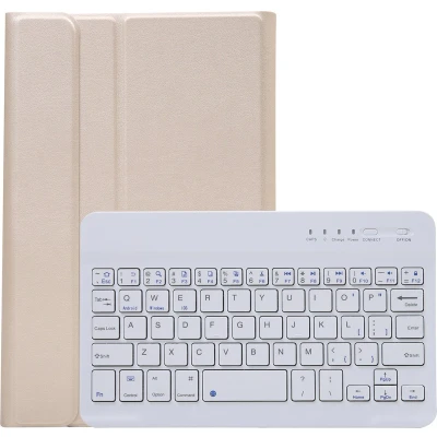 Afbeelding van Case2go Bluetooth Toetsenbordcase geschikt voor Samsung Galaxy Tab A9 (2023) QWERTY Keyboard case Goud