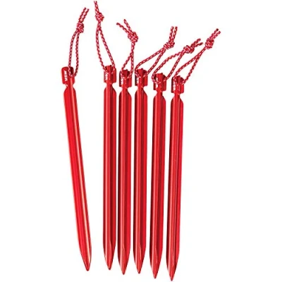 Afbeelding van MSR Mini Groundhog Stake Kit 6 UNITS, kleur rood