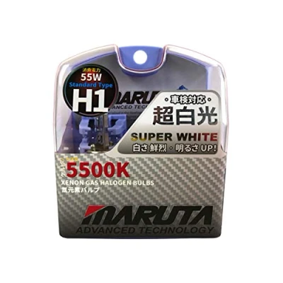 Afbeelding van MARUTA MTEC H1 55W SUPER WIT MT 437 5500K Xenon gas halogeenlampen ECE keurmerk
