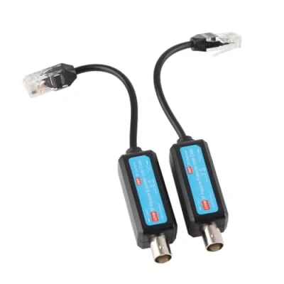 Afbeelding van Netwerkextender, Passieve IP netwerkcoaxiale Zender, 10/100Mbps 1CH Zender Ontvangerverlenger voor NVR camera (1 paar)
