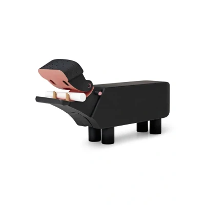 Afbeelding van Kay Bojesen Hippo ornament 10,5 cm Donkergrijs