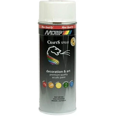 Afbeelding van motip crafts hoogglans ral 9001 696059 400 ml