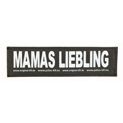 Afbeelding van Julius K9 162LR G 33202 klittenbandopschrift, Mamas Lieblings, zwart