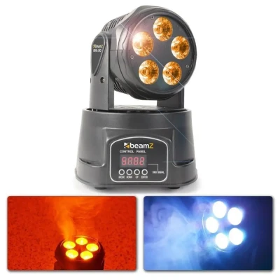 Afbeelding van BeamZ MHL90 LED Movinghead Wash 5x 18W met RGBAW UV LED&#039;s