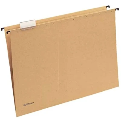 Afbeelding van Leitz 19750000 Map Alpha, A3, soda board, naturel bruin