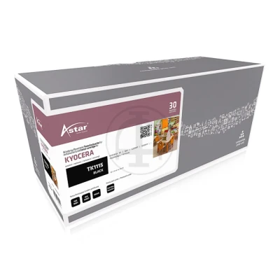 Afbeelding van AS10041 Astar Kyocera TK1115 FS toner zwart rebuilt 1600pagina&#039;s chip