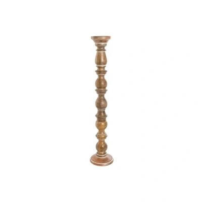 Afbeelding van Kroonkandelaar Home ESPRIT Bruin Mangohout Natuurlijk Romantiek 15 x 76 cm