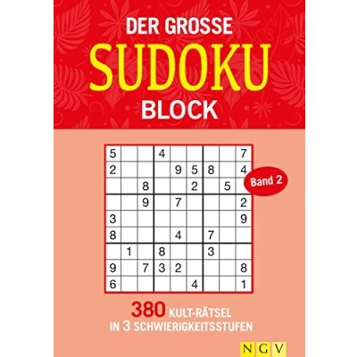 Afbeelding van Der große Sudokublock Band 2: 380 Kulträtsel in 3 Schwierigkeitsstufen
