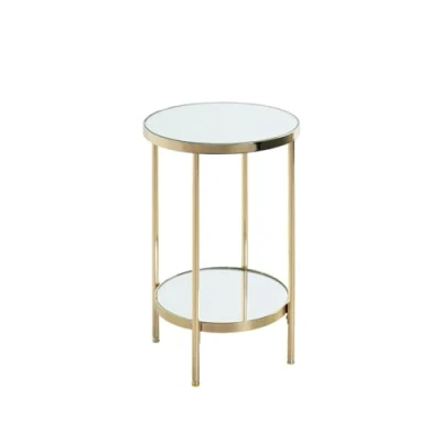 Afbeelding van HAKU Möbel Bijzettafel, metaal, messing, Ø 28 x H 46 cm