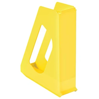Afbeelding van Esselte A4 Tijdschriftencassette, Opbergoplossing voor Catalogussen, Brochures, Papieren en Mappen, Stevig Kunststof, VIVIDA, Geel, 628216