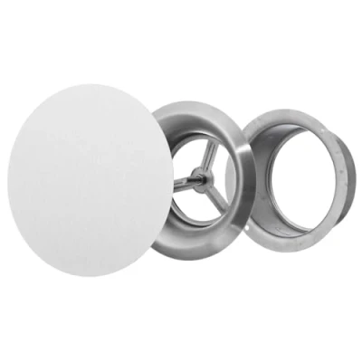 Afbeelding van Steinberg14 Rond Metalen Diffusor 100mm Ventiel voor Luchttoevoer en afvoer Verstelbaar Luchtventiel Wand Plafond Ventilatierooster Badkamer Keuken Garage Roestvrij Staal