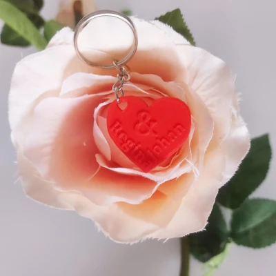 Afbeelding van KDootje Valentijns sleutelhanger met namen