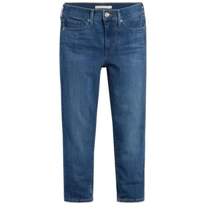Afbeelding van Levi&#039;s Shaping Capri Jeansshort Lapis level, Dames, Maat: 26, level