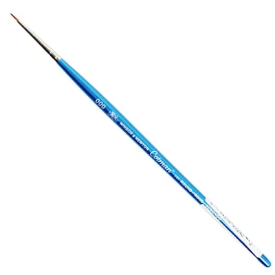 Afbeelding van Winsor &amp; Newton 5301030 Cotman synthetische haarborstel met waterverf serie 111 ronde borstel, kort handvat uitstekende veerkracht, kleurdraagvermogen en puntnauwkeurigheid nr. 000 1 mm
