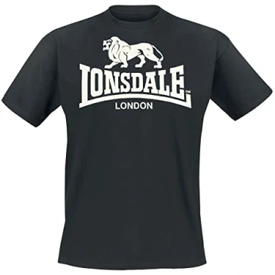 Afbeelding van Lonsdale Tshirt print, Heren, Maat: XL, Black