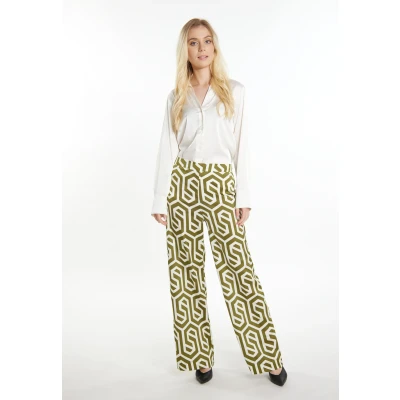 Afbeelding van Dreimaster Broek, Dames, Maat: 42, Wollweiss oliv