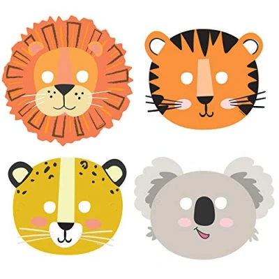 Afbeelding van Maskers Get Wild Karton 8 stuks