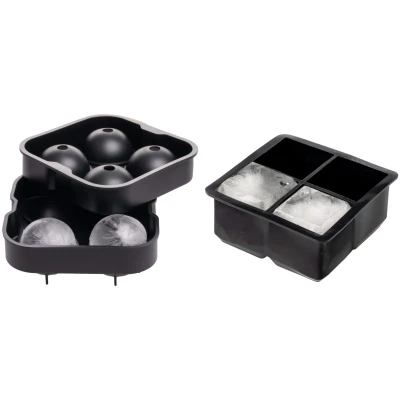 Afbeelding van Sareva IJsblokjesvorm Set (4 Bollen &amp; 4 Blokken)