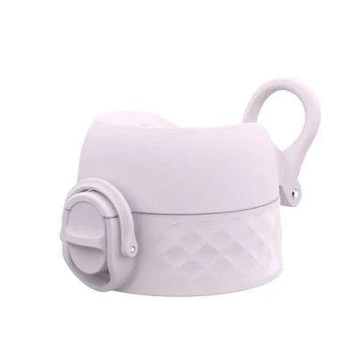 Afbeelding van ION8 Lekvrije Vervangende OneTouch 2.0 Waterfles Deksel, Eenvoudige Bediening met Één Druk, Geschikt voor 350ml, 500ml, 600ml Flessen, Lila, Klein, Ftalaatvrij BPA vrij Plastic