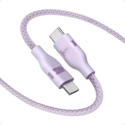 Afbeelding van Anker Nano USB C kabel, 240W 6FT flexibel meerkleurig gevlochten koord, snel opladen Type oplader voor iPhone 16 serie, MacBook Pro en meer (groen)