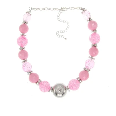 Afbeelding van Behave Ketting met facet geslepen kralen en decoratieve